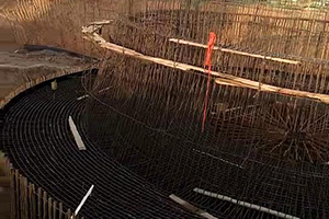 汕头砼烟囱新建施工现场