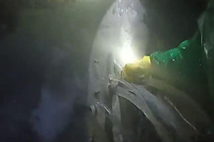 汕头消防水池堵漏现场