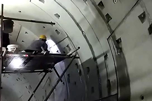 汕头地铁堵漏现场视频